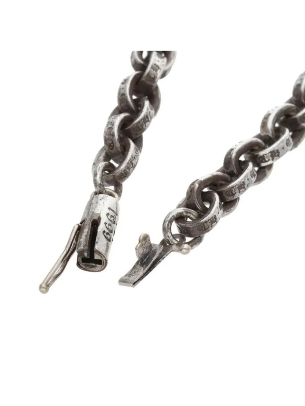 Chrome Hearts Paper Chain 24 Silver Necklace
